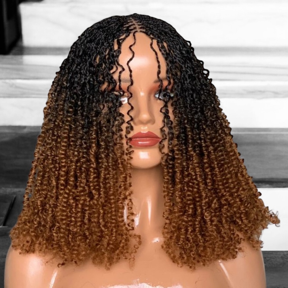 Soft Curly Ombre Brown Wig